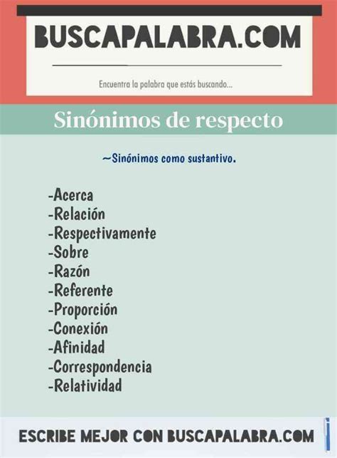 con respecto a sinonimos|con respecto a significado.